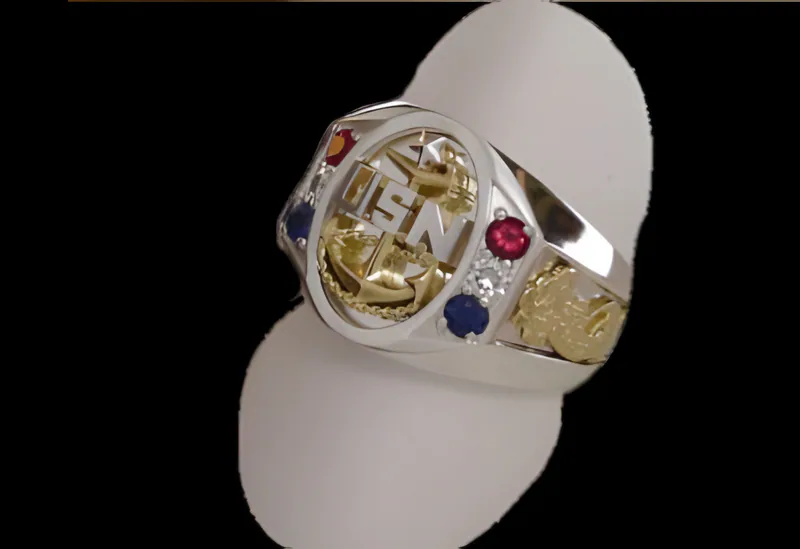 Submariner Chief Ring — view 4, by Ahern & Brucker