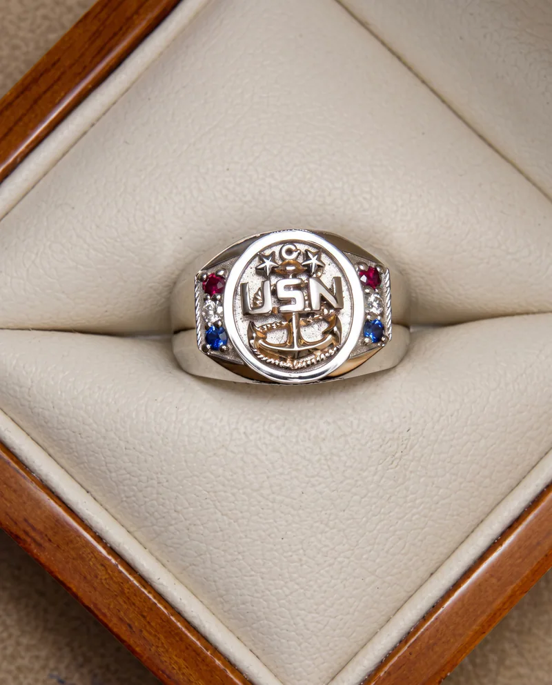Navy Master Chief Ring (MCPO), by Ahern & Brucker