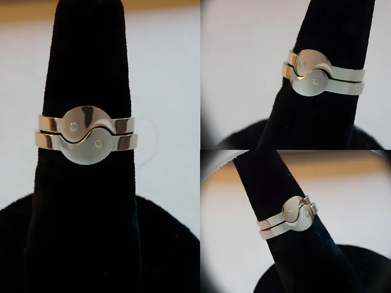 Yin Yang Wedding Set, by Ahern & Brucker