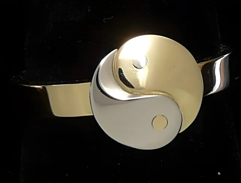Hand-Fabricated Yin Yang Ring — view 4, by Ahern & Brucker