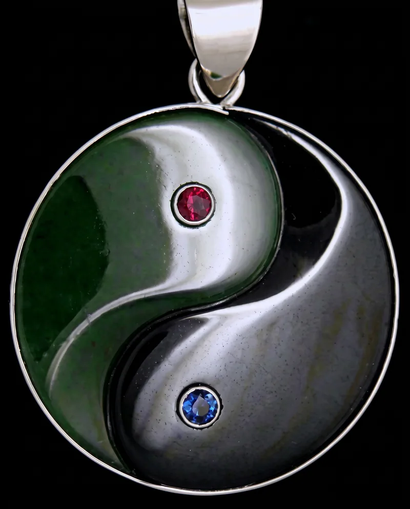 Jade Yin Yang Pendant, by Ahern & Brucker