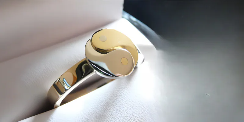 Hand-Fabricated Yin Yang Ring — view 5, by Ahern & Brucker