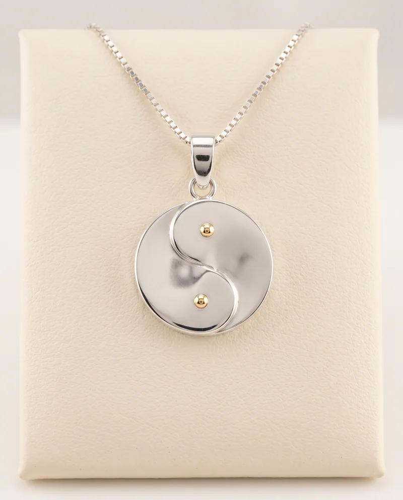 Yin Yang Pendant in Sterling Silver, by Ahern & Brucker