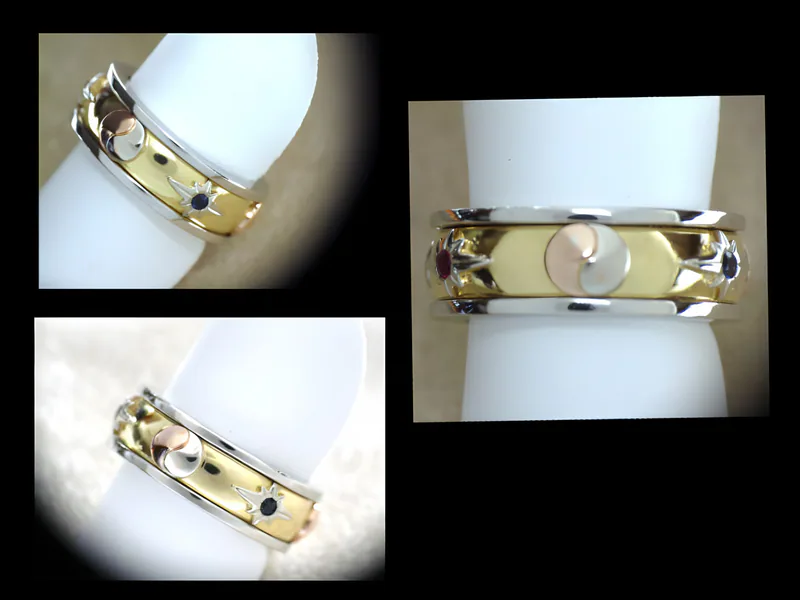 Yin Yang Masterpiece Ring — view 3, by Ahern & Brucker